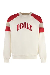 Cotton crew-neck sweatshirt